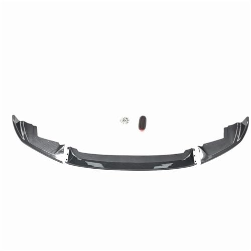 SQOFJGIGN Becquets Avant Becquet Pare-Choc Avant Voiture Lame Séparation Inférieure Kit Carrosserie Style Compétition pour BMW F87 pour M2 2019 2020 2021 Spoiler Avant(Look de Carbone)