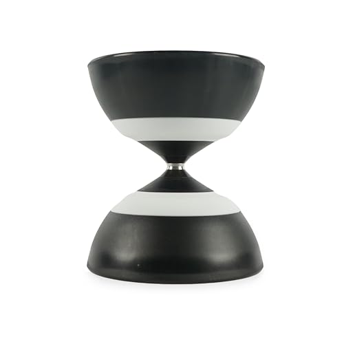 Sundia EVO Series - Professional Fixed Axle Diabolo for Special Tricks and Precise Control, High Performance for All Tricks and Levels - Beginners to Pros, Juggling Chinese Yoyo - Black