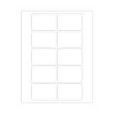 ChromaLabel 2 x 3 Inch Square Label, Printable White Labels, Stickers Compatible with Laser and Inkjet Printers, 250 Printable Label Stickers, White