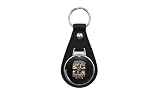 1080 Graphics Revolutionary Airports Colonial Security Veteran Trump Quote Leather Keychain Stainless Steel Ring for Keys, Bags, or Backpacks