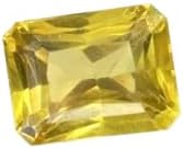 11.05 Carat Natural Yellow Sapphire Emerald Cut Certified Loose Gemstone for Jewellery Making