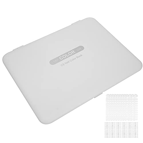 Nuancier de Conseils d'Ongles, Livre d'échantillons de Vernis à Ongles Détachable 11,0 X 8,5 Pouces en Plastique pour Salon de Manucure pour la Maison