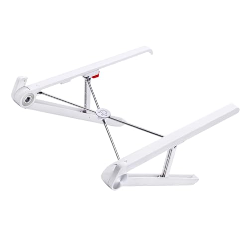 Base portátil plegable para laptop OUNONA blanca miniatura 1