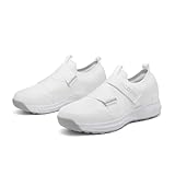 Vicogn Mens Womens Indoor Cycling Shoes Compatible with SPD System Pedal, Outdoor Walkable Bike Shoes with SPD Cleats Included (White,US 7) 39