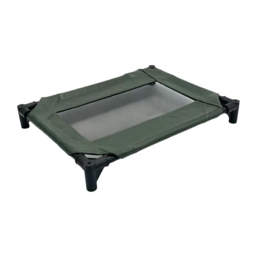Cama elevada para perros SiaBiced con estructura de hierro y cojín cómodo de malla