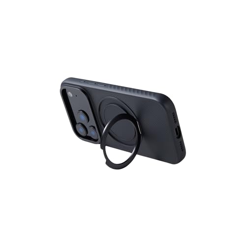 Deff Duro Ring Master Case for iPhone Air, Premium Kevlar Aramid Fiber with 360° Magnetic Flush Kickstand, MIL-STD-810H Military Grade Drop Protection, Heavy Duty MagSafe Cover, Matte Black by Deff - Image 5