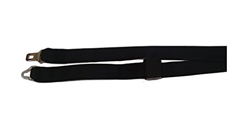 Bonberland Wheelchair Tie Down,Seat Belt,Wheelchair Harness,Lap Belt With Reinforced Forged Quattro Stud Fitting Fits L-Track #TOP2