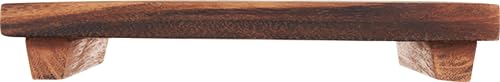 Twine Footed Wood Serving Board Decorative Tray Decor, Kitchen Table Decor or Kitchen Counter Decor, Acacia Wood Riser 13in by 8in Set of 1 by Twine - Image 9