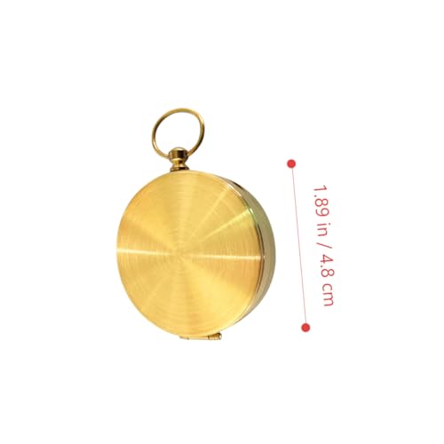Brújula de Bolsillo Retro de Cobre para Camping miniatura 2
