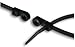14" Inch Cable Ties with Mounting Hole Black 100ct MADE IN USA
