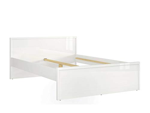 Preisvergleich Produktbild SMARTBett POURI Doppelbett 140cm in Weiß Glanz