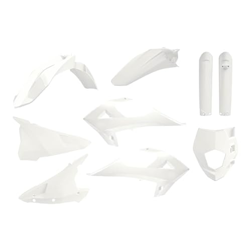 Kit plastiques Enduro Polisport 91031 blanc de qualité OEM pour GAS GAS