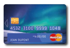 Sticker Autocollant Carte Bancaire - Paysage Aurore Boréale - Adhésif CB - COPPIA - Démarquez-vous en personnalisant votre Carte Bancaire à petit prix - Fabrication...