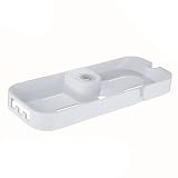 Crochets et plateau polyvalents : comprend des crochets dissimulés pour les éponges et une plate-forme ronde pour les pommeaux de douche, organisant tous les essentiels de bain dans un espace compact