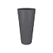 Elho Pure Straight Round High Macetero Redondo, Anthracite, 40 cm