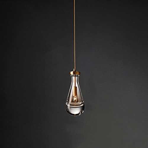 Lámpara de cristal de lujo con cable ajustable de 150 cm y casquillo E14 eficiente 2