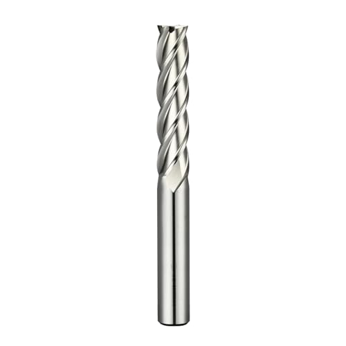 14x110mm,HSS Long Length 4 Flute End Mill, Long Reach Neck Cutter for Deep Slot Milling, Aluminum, Plastic, Single Piece, for CNC & Manual Mill DRINYOUNG (4-Flute, 14mm Extended)