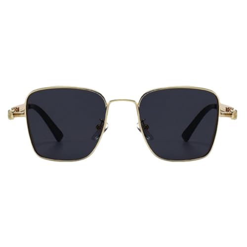 Shiratori Steampunk Vintage Square Sunglasses - Retro Metal Frame Unisex Sunglasses for Men & Women2