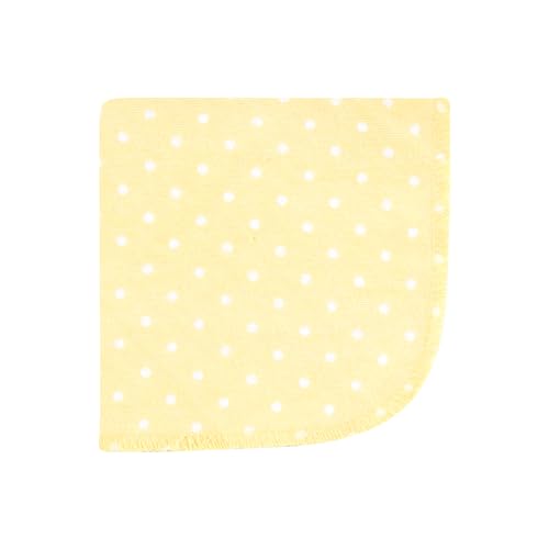 Image of Hudson Baby Unisex Baby Flannel Cotton Poly Washcloths, Peace Love Flowers 10 Pack, One Size