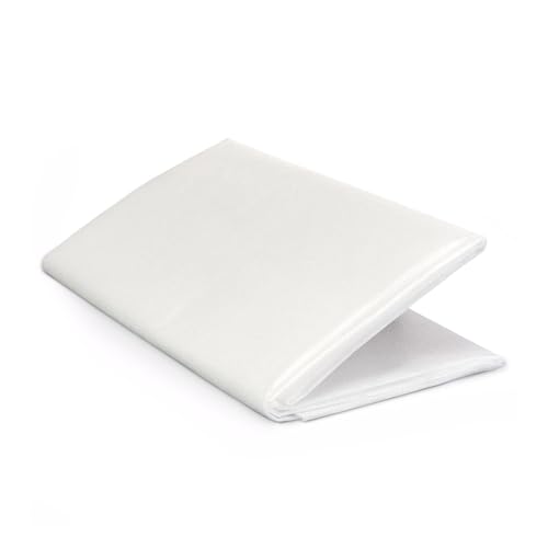 ZADAWERK® Entretela termoadhesiva doble cara - 20+15+15 g/m² - ligera - blanco - 90x300cm - planchar vellón - coser - patchwork - dobladillo