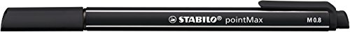 Image of STABILO pointMax Nylon Tip Pen - Assorted Colours - Wallet of 15