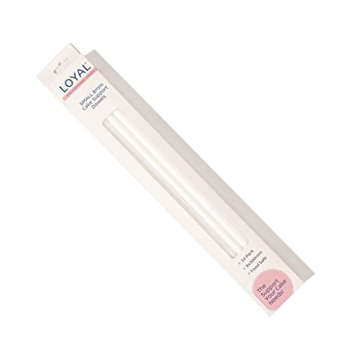 Loyal Bakeware Heavy Duty Plastic Cake-Support Dowel 8Mm Diameter X 300Mm High, Pack Of 10