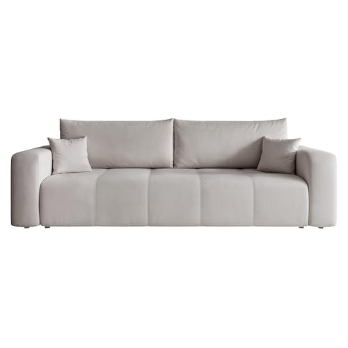 IDOHOME Canapé Lit 244x93 cm - Canapé 3 Places Convertible en Tissu Manila - 3-Seater Convertible Sofa Bed (125x200)