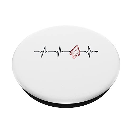 Arrowheads Heartbeat Flint Artifact Arrowhead Collecting PopSockets Swappable PopGrip, Black - Image 2