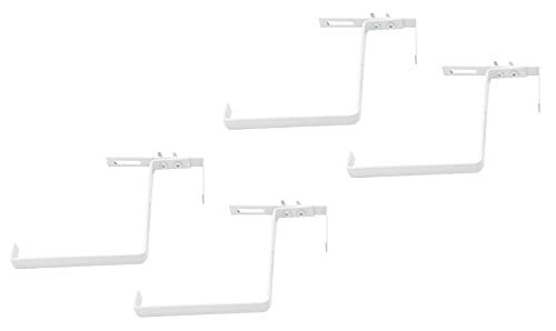 DARO DEKO Blumenkasten-Halter 2 Sets weiß