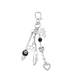 [Lamerry] バッグチャーム ビーズストラップ キーチャーム スマホ チャーム Y2K アクセサリー バック リボン キーホルダー 韓国 大人 かわいい