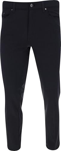 Greg Norman MICROLUX 5 Pocket Heathered Black Heather Pants Men 42W x 32L