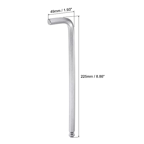 Clé hexagonale 10 mm inclinable pour vissage difficile CR-V uxcell - 3