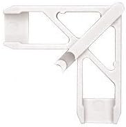 C.R. LAURENCE PL15944 CRL White Andersen 1 x 7/16 Plastic Screen Frame Corner 20/PK