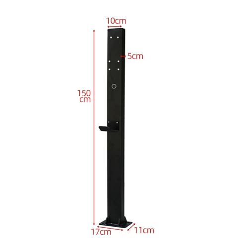 Poteau de support pour borne électrique : solution sans fixation murale - 3
