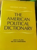 The American Political Dictionary Second Edition B008E0ZU80 Book Cover