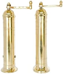 The Original European Salt and Pepper Mill 9 Brass Salt Mill