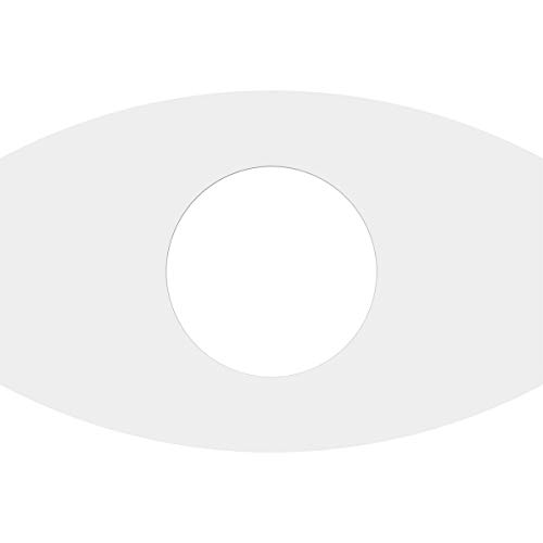 Image of Ekena Millwork CMP18X12KY-07000 Kailey Architectural Grade PVC Contemporary Urethane Ceiling Medallions 18 inchW x 12 inchH x 7 inchID x 9 3 /4 inchC x 1 inchP