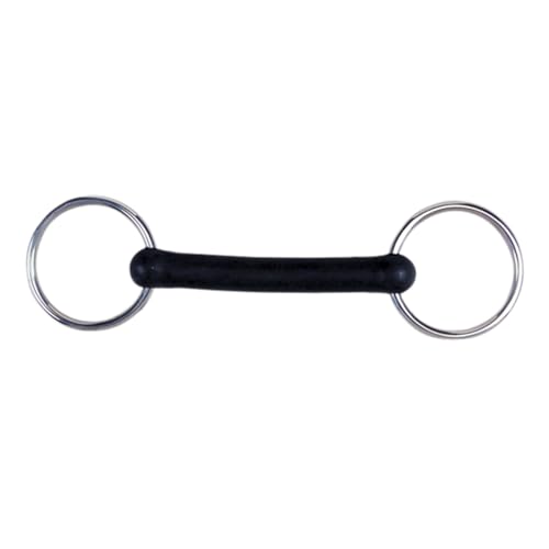 Loose Ring Rubber Mouth Snaffle Durable Horse Bit (5 inches)
