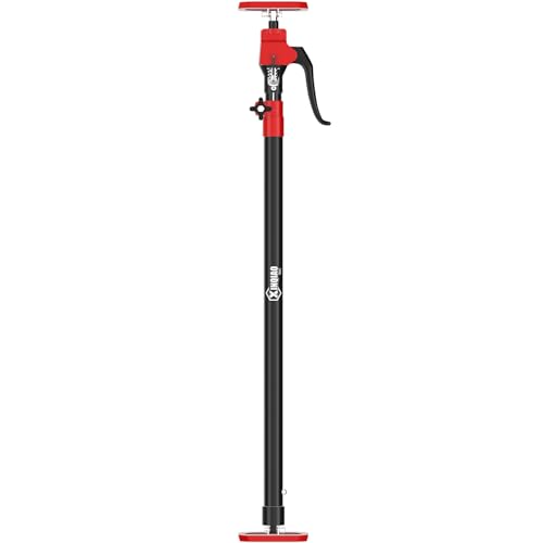 XINQIAO Third Hand Tool 3rd Hand Support System, Premium Steel Support Rod with 154 LB Capacity for Cabinet Jack, Drywall Jack& Cargo Bars, 49.2 IN-114.2 IN Long, 1 PC