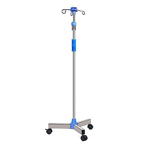 点滴スタンド 組立簡単 輸液スタンド 頑丈耐用 IVスタンド 伸縮型 ステンレス鋼 伸縮式点滴スタンド 調整可能な輸液スタンド 車輪付きIVポール 介護イルリガートル台 病院、家庭、診療所、救急および在宅ケアに適しています 点滴スタンドIVスタンド 移動式
