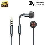Wired Earphones,iHaper High-Resolution Audio Certified Graphene Earbuds Hi-Res Audio in-Ear Sport Hi-Fi Stereo Earphone with Built-in Microphone Black