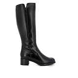 DESIREE Bota Alta Piel con Cremallera y Tacon Mujer Negro para: Mujer Color: Negro Talla: 38