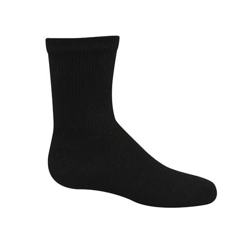 Hanes Boys' Uniform Crew Socks, Moisture-Wicking Socks, Cushioned Foot Bottoms, 10-Pairs - image 6
