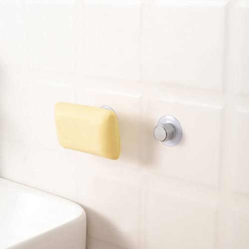 Angoily GR1005163S Magnetic Soap Holder Wall Mounted: 2Pcs Shower Suction Up Bar Soap Holder Soap Saver Self Draining Soap Dishes For Bathroom thumb #6