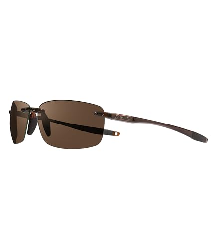 Revo Sunglasses Descend N: Polarized Lens with Rimless Rectangular Frame