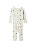 GAP Boys Long John Pajama Set Ivory Frost 5 Years