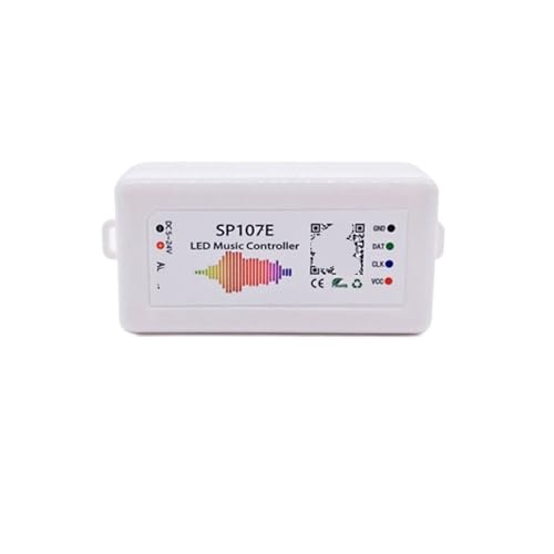 Controlador SP107E LED música con entrada auxiliar para tiras APA102