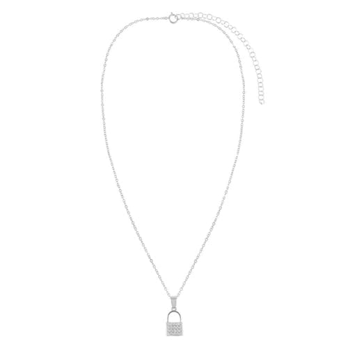 Collier pavé percé femmes YXWYXWA bijoux chaîne 18k or - 2