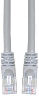Cat5e Gray Copper Ethernet Crossover Cable, Snagless/Molded Boot, 14 Foot