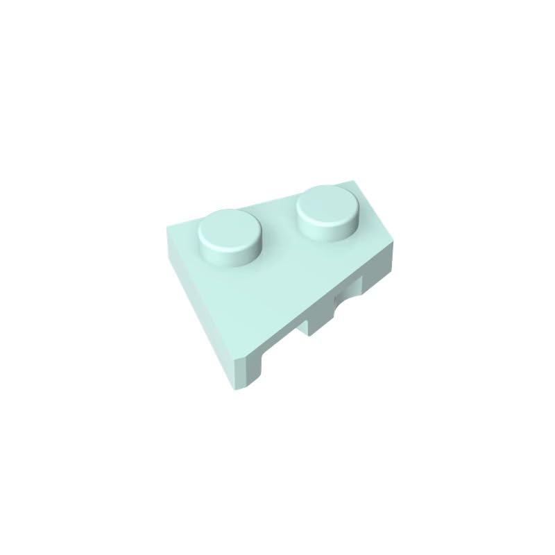 XYEIUGO 24307 Circular Plate Wedge Plate 2x2 Right, Light Aqua, 50 PCS — image 1